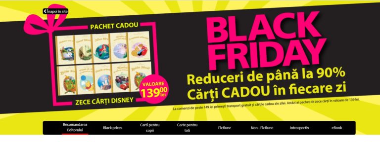Reduceri de până la 90% la cărți și eBook