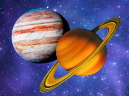 În 21 decembrie 2020 va avea loc o aliniere excepțională de planete