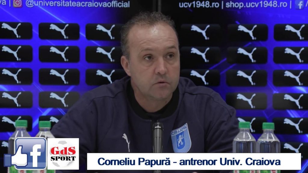 „U“ Craiova – Mediaș | Corneliu Papură: „Sper să ridicăm nivelul jocului și să câștigăm“