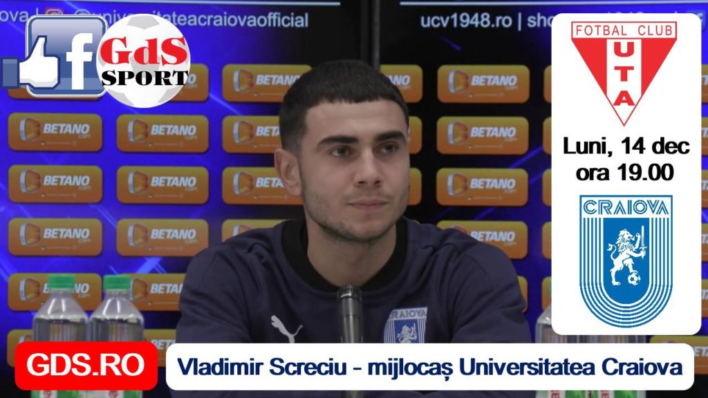 VIDEO | Vladimir Screciu: „Pentru moral, o victorie la Arad ar fi foarte bună“