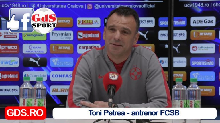 „U“ Craiova – FCSB 0-2 | Toni Petrea: „Puteam să marcăm de mai multe ori“
