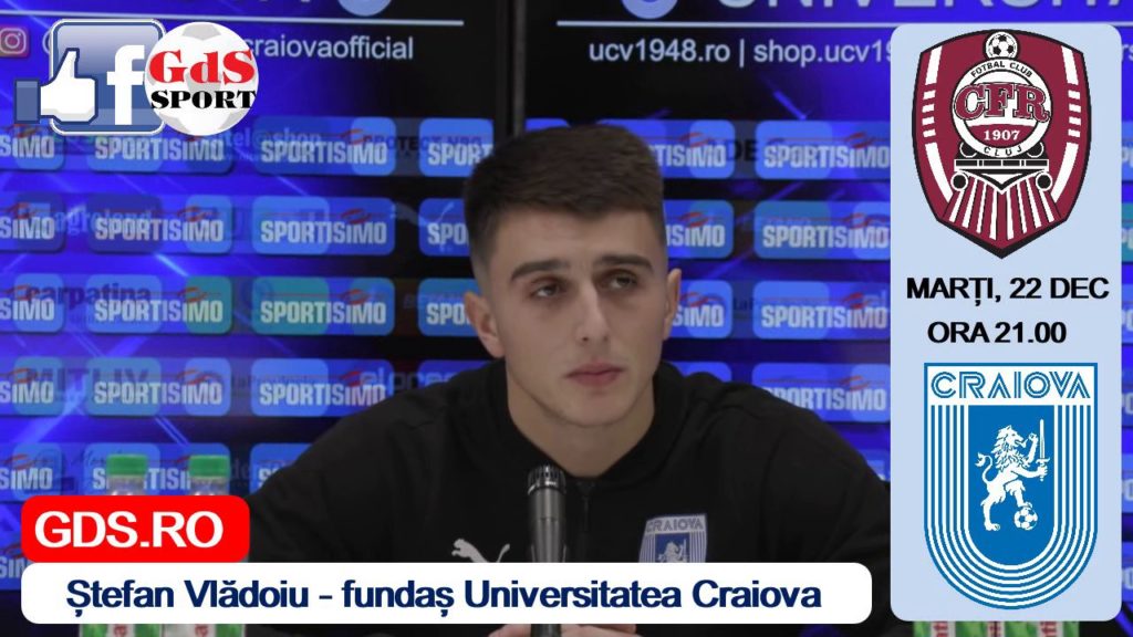 Ștefan Vlădoiu: „Mergem la Cluj cu gândul să câștigăm, să ‘spălăm’ înfrângerea cu FCSB“