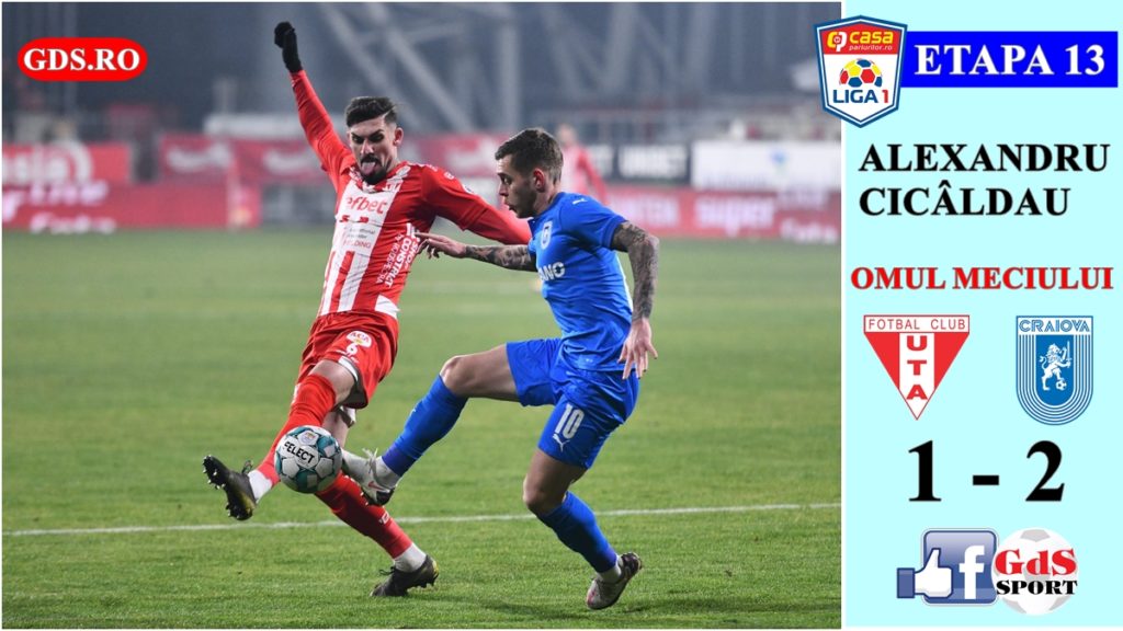 UTA – „U“ Craiova 1-2 | Alex Cicâldău, indignat și contrariat după meciul de la Arad