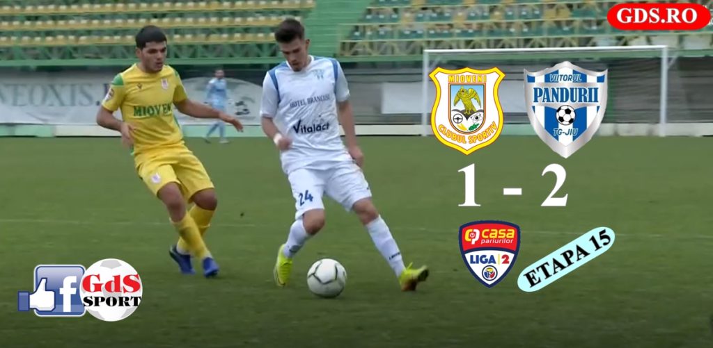 Liga 2 | Viitorul Pandurii s-a impus la Mioveni și a urcat pe locul 2. Vezi clasamentul!