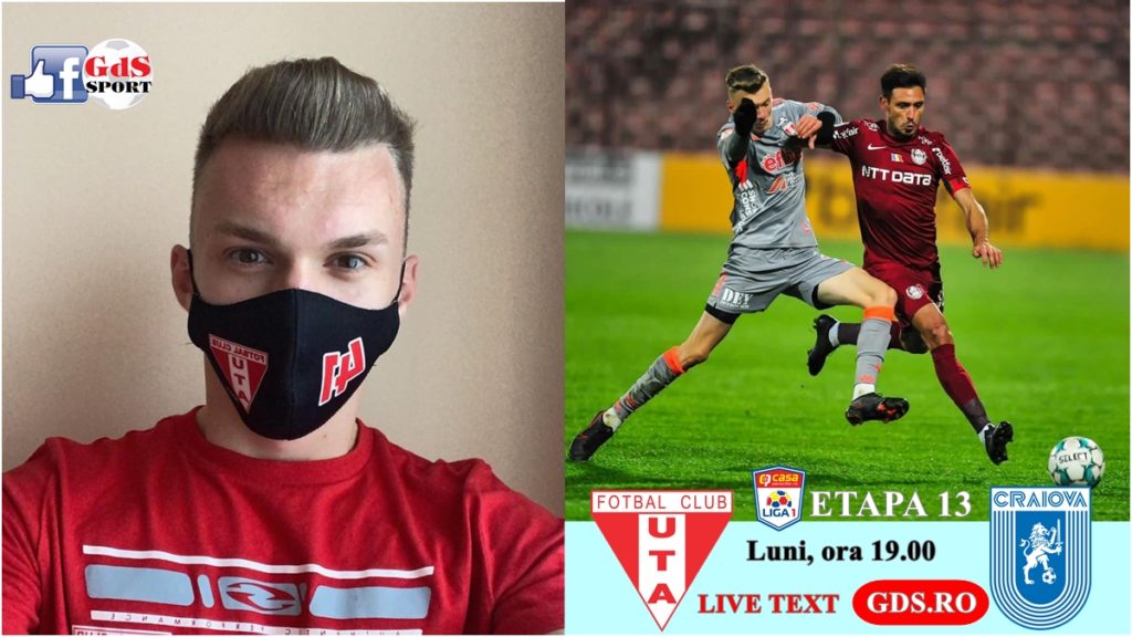 Liga 1 | Dragoș Tescan (UTA): „Sunt din Craiova și iubesc Universitatea!“