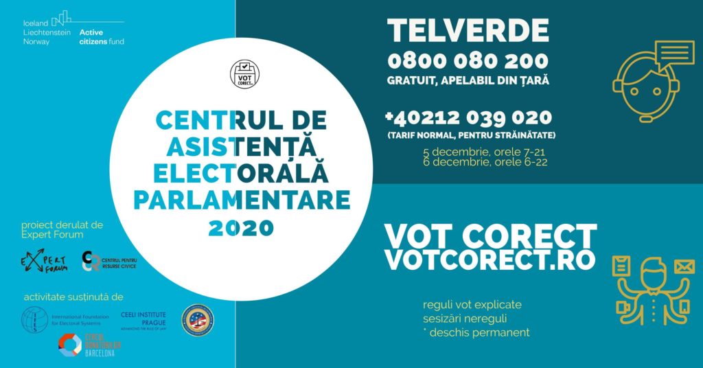 Call center pentru sesizarea neregulilor la alegerile parlamanetare