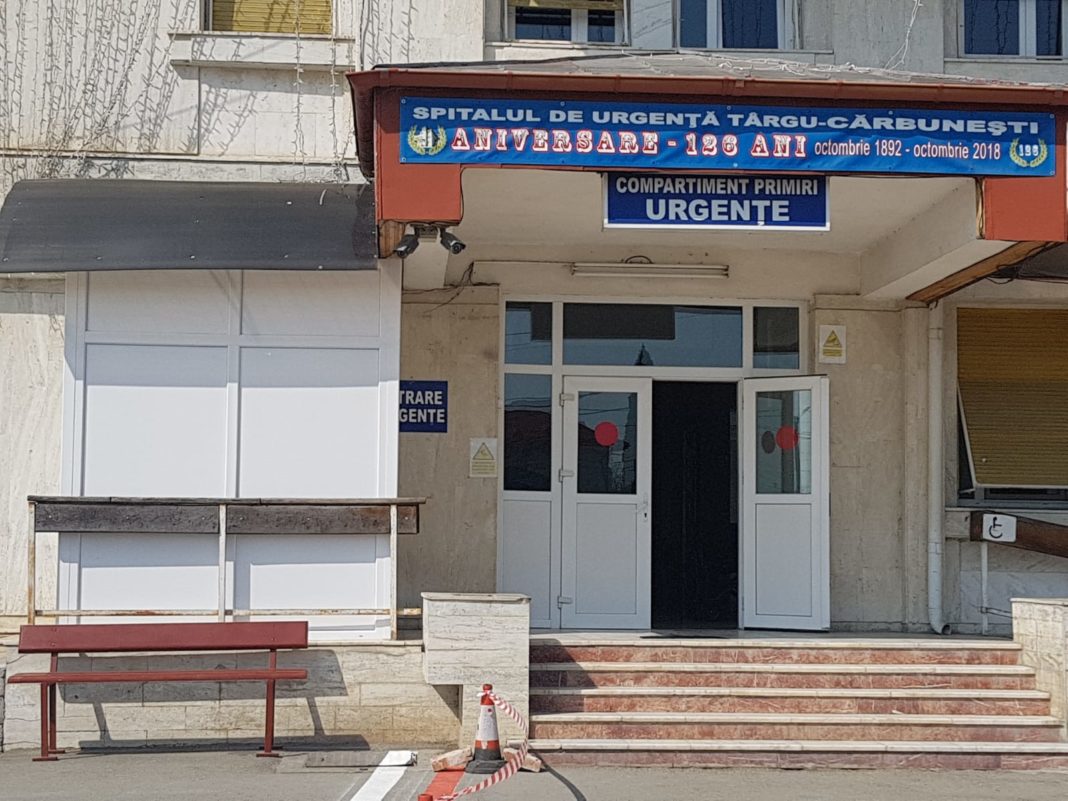 Polițiști din Târgu Cărbunești au fost sesizaţi de reprezentanți ai spitalului din localitate despre incident