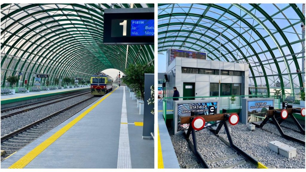 72 de trenuri de călători vor asigura legătura directă între Gara de Nord și Aeroport