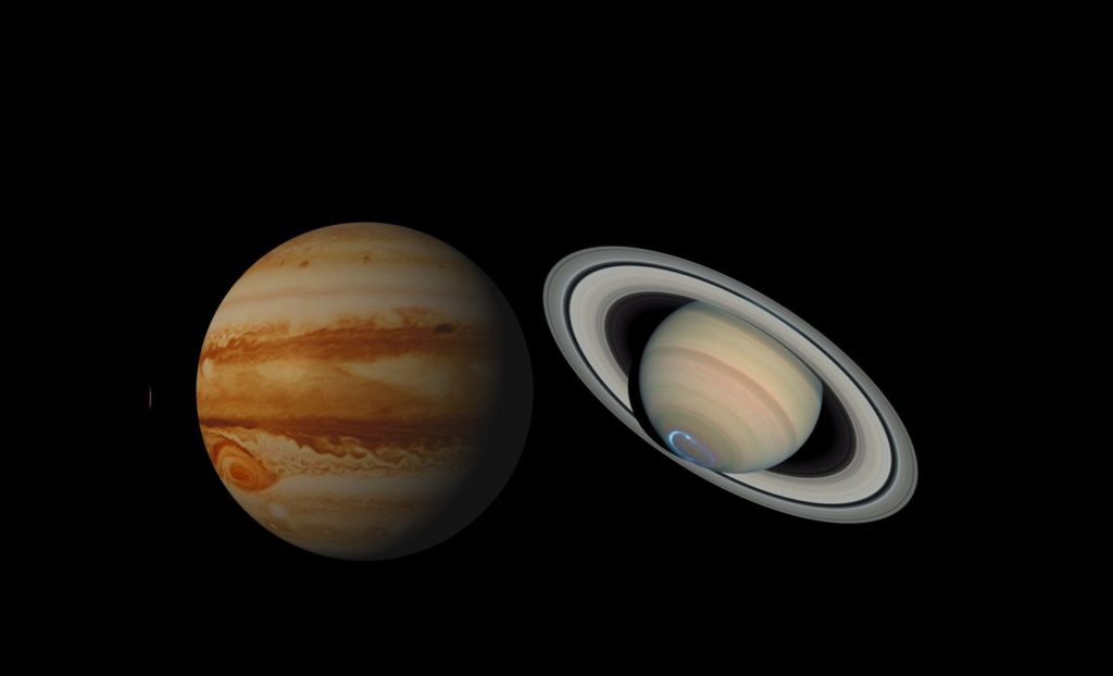 Fenomenul extrem de rar, „Steaua magilor”. Aliniere excepțională a planetelor Jupiter și Saturn în 21 decembrie