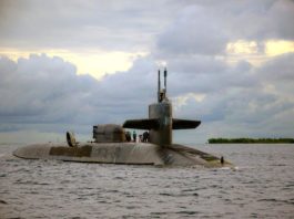 Marina Statelor Unite a trimis un submarin nuclear în strâmtoarea Ormuz