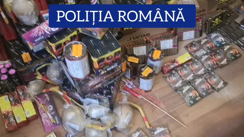 Gorj: Articole pirotehnice pentru focuri de artificii, confiscate în urma a trei percheziții