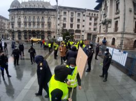 Sindicaliștii CNS Cartel Alfa protesteză astăzi cu pichetarea Ministerului Muncii şi Protecţiei Sociale, între orele 10.00 – 12.00 (Foto: Arhiva GdS)