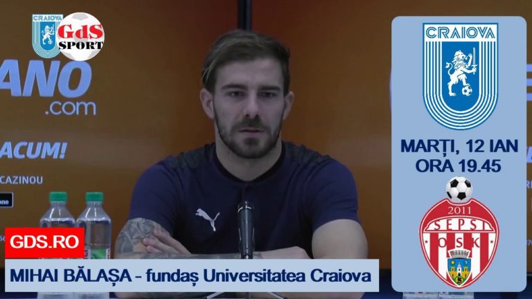 „U“ Craiova – Sepsi | Mihai Bălașa: „Trebuie să învățăm din greșelile din tur“