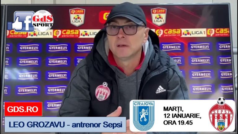 „U“ Craiova – Sepsi | Leo Grozavu: „Va trebui să fim foarte pragmatici“