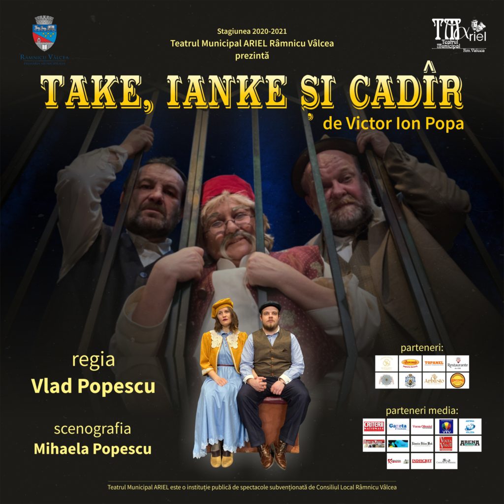 „Take, Ianke și Cadîr” în premieră la Teatrul Municipal „Ariel” Râmnicu Vâlcea