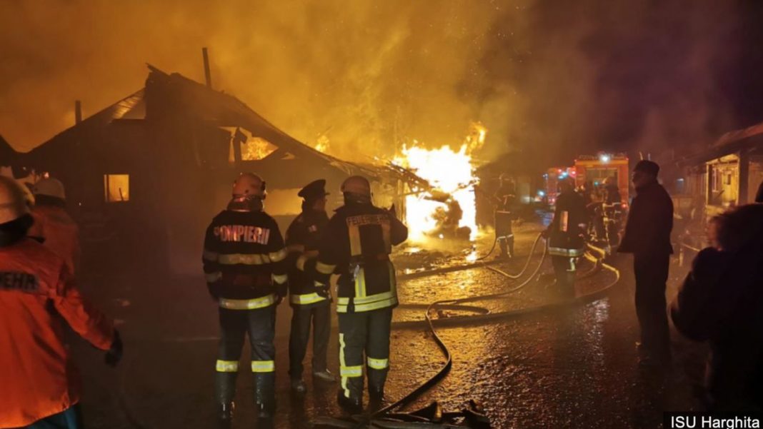 Alimente și alte bunuri necesare familiilor sinistrate în incendiul din Miercurea Ciuc