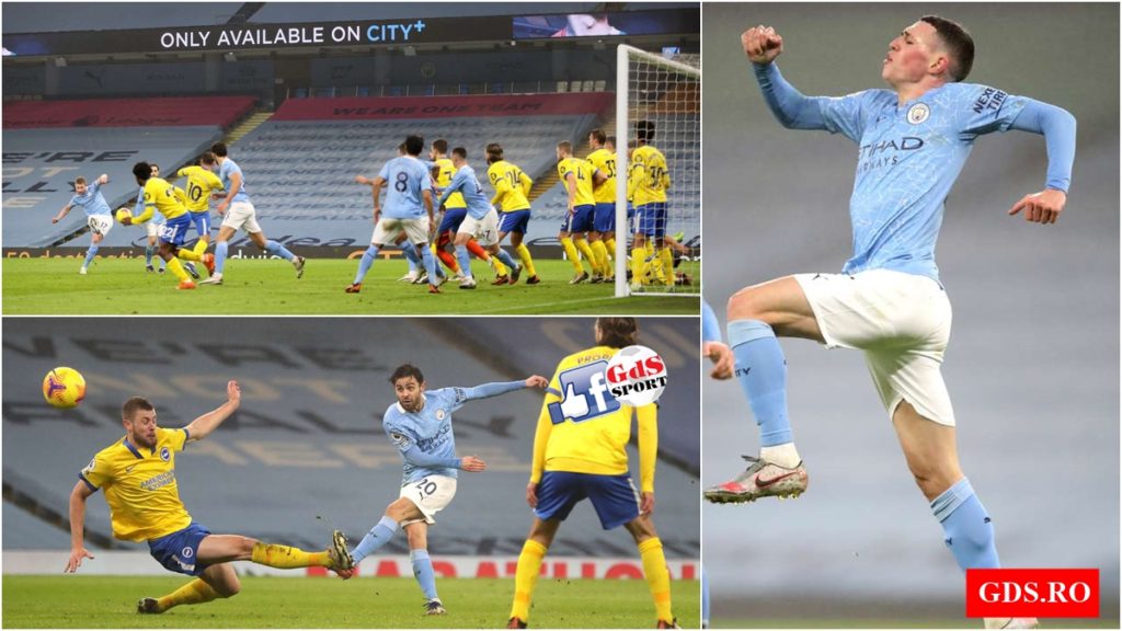 Premier League | „Cetățenii“ au obținut o victorie scurtă cu Bringhton