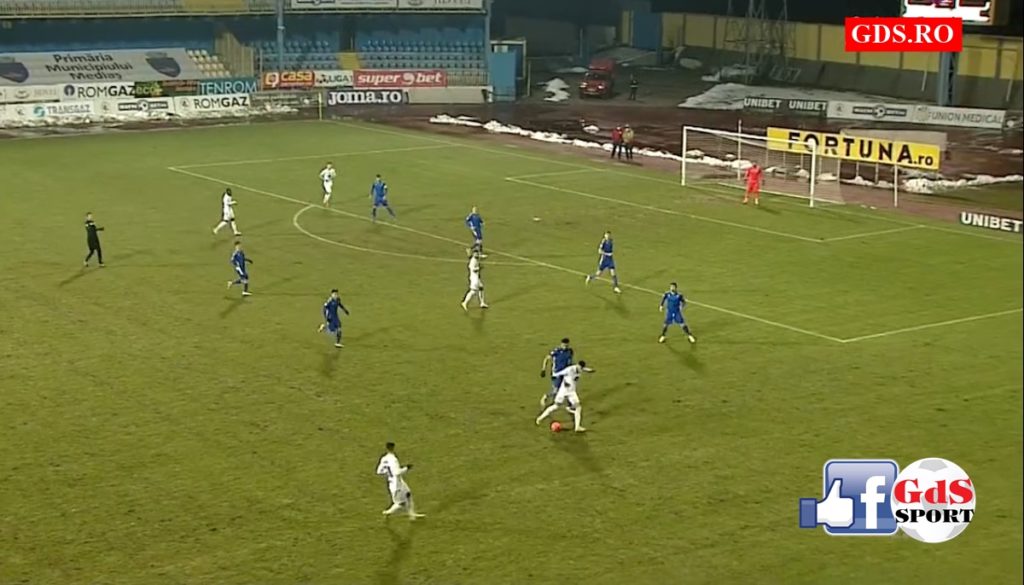 Liga 1 | Ze Manuel a băgat 3 puncte în contul lui Gaz Metan Mediaș