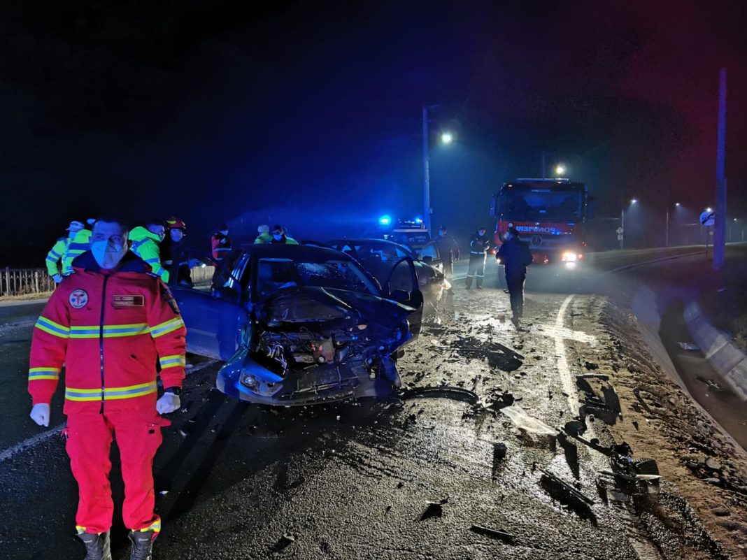 Un grav accident rutier s-a petrecut azi noapte pe DN 67