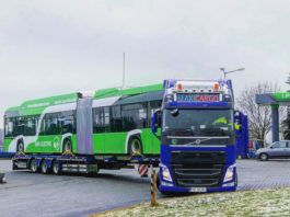 Prototipul primului autobuz electric din cele 16 pe care firma poloneză Solaris Bus & Coach le va furniza RAT SRL va sosi mâine la Craiova.