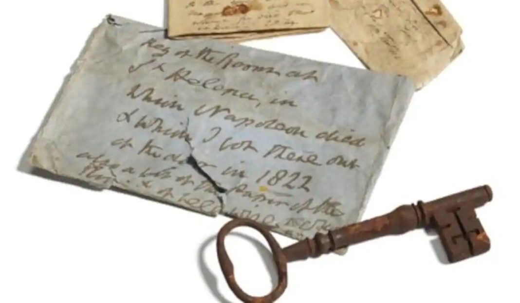 Cheia de la camera în care a murit Napoleon Bonaparte, scoasă la licitaţie