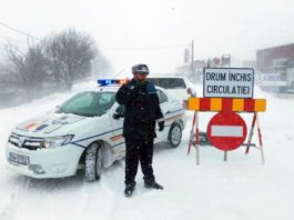 Sunt drumuri naționale cu circulația închisă, din cauza condițiilor meteorologice nefavorabile (intensificări ale vântului cu transfer de zăpadă)