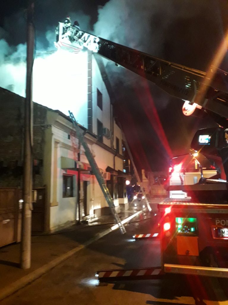 Incendiu la o pensiune din Drobeta Turnu Severin