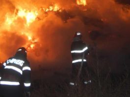 360 de baloţi de furaje au ars într-un incendiu provocat, în Giurgiu