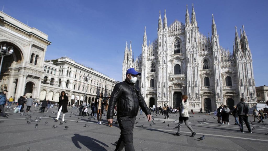 Cazurile de infectare cu noul coronavirus în Italia, cu circa 50% mai numeroase decât cele detectate