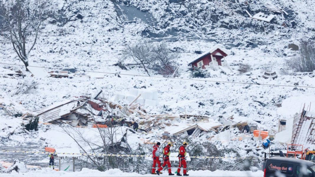 Un al şaptelea cadavru a fost descoperit după alunecarea de teren din Norvegia