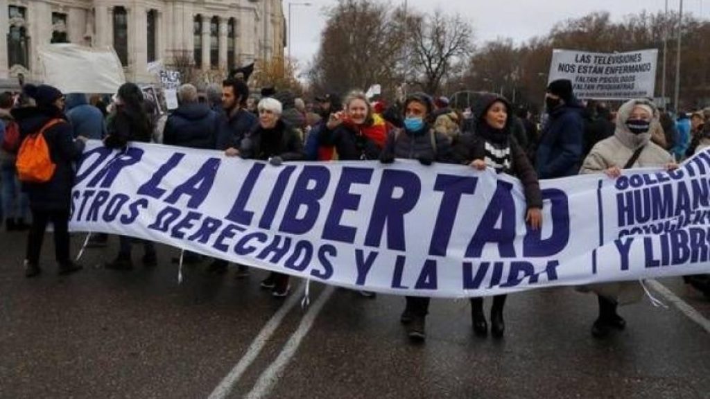 Madrilenii au protestat împotriva restricțiilor Covid-19