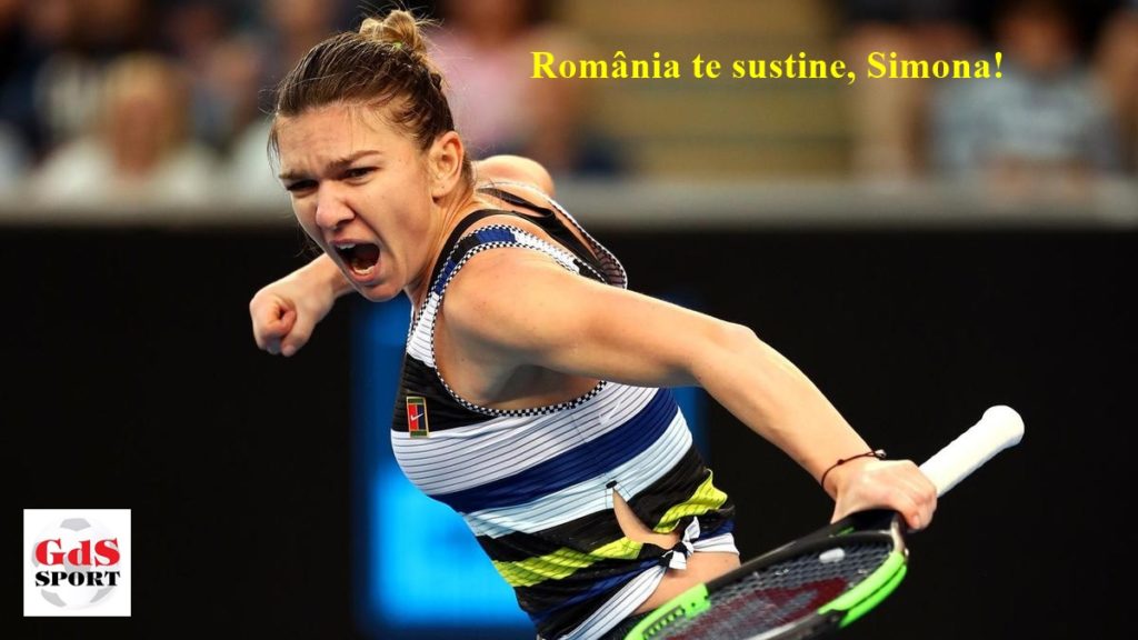 Simona Halep, antrenament live înaintea plecării spre Australia