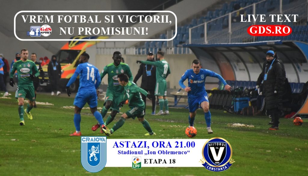 „U“ Craiova – Viitorul, live text, ora 21.00. Astăzi vedem care este „viitorul“ Științei!