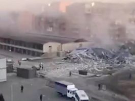 O explozie puternică a zguduit, vineri, un supermarket din oraşul Vladikavkaz