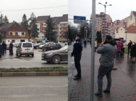 A fost dată o alertă cu bombă la o bancă din Bistrița