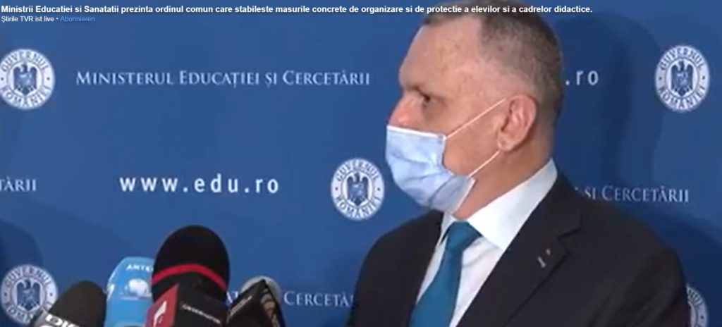 Ministerul Educației a publicat scenariile pentru toată țara