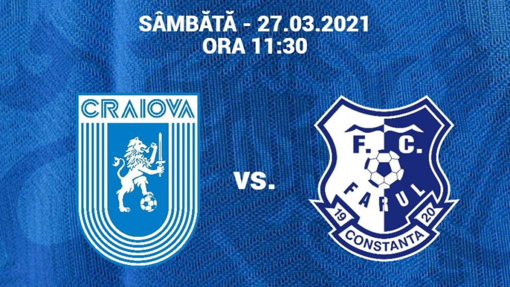 S-au stabilit toate detaliile amicalului Universitatea Craiova – Farul Constanţa
