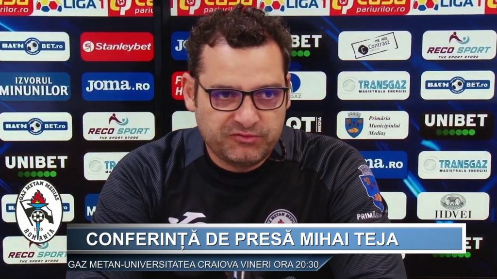 Liga 1 / Mihai Teja ştie că Mediaşul va avea viaţă grea cu „leii”: „Ei sunt favoriţi!” (VIDEO)