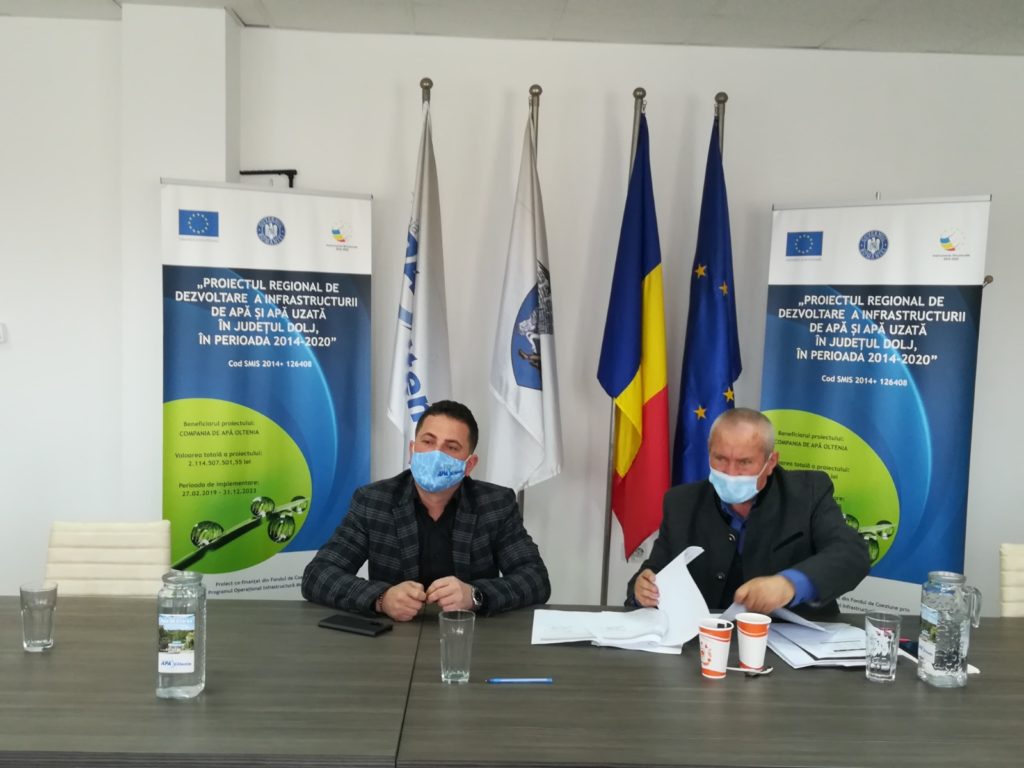 Branșamente, racorduri și apometre inteligente în 10 localități din județul Dolj