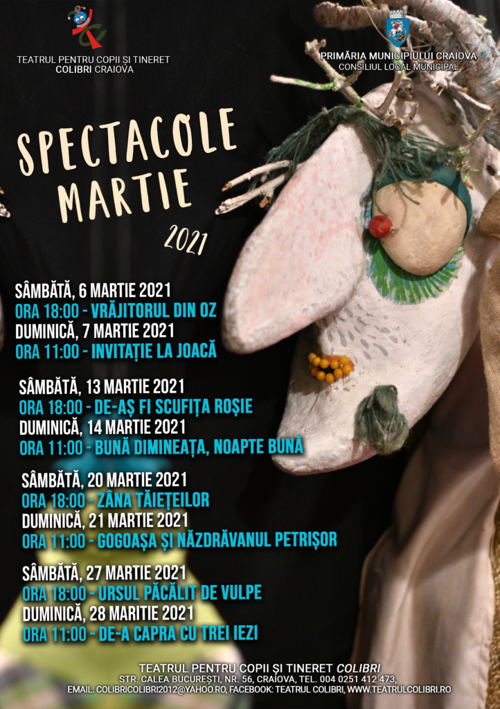 Craiova: Week-end Colibri, cu titluri de poveste!