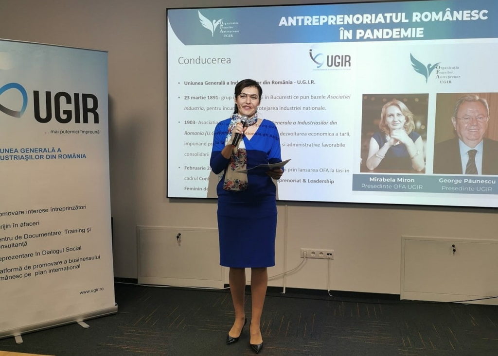 Mirabela Miron, președinte OFA UGIR: „Antreprenoriatul românesc feminin trebuie să vorbească pe o singură voce”
