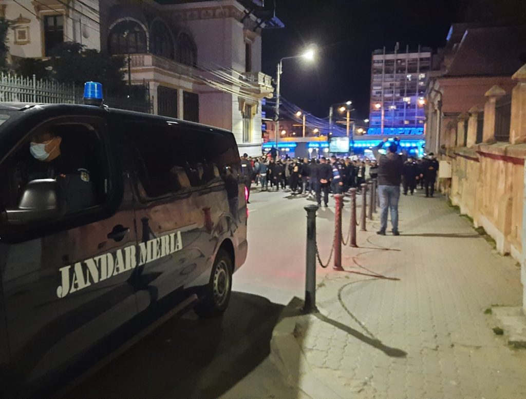 Ce a făcut Jandarmeria după protestele de  aseară, din Craiova