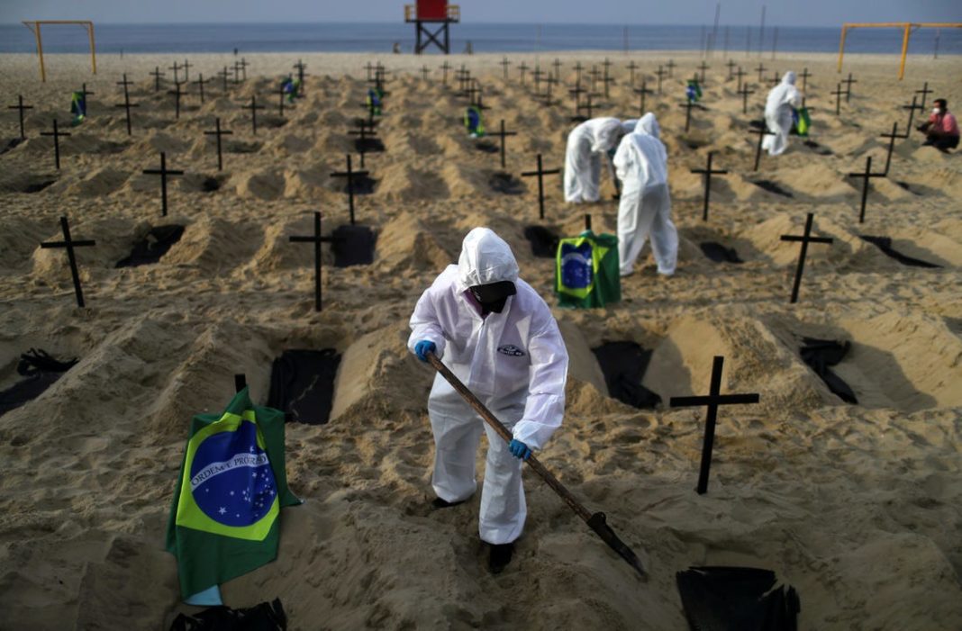 Brazilia a înregistrat un nou record de decese Covid-19