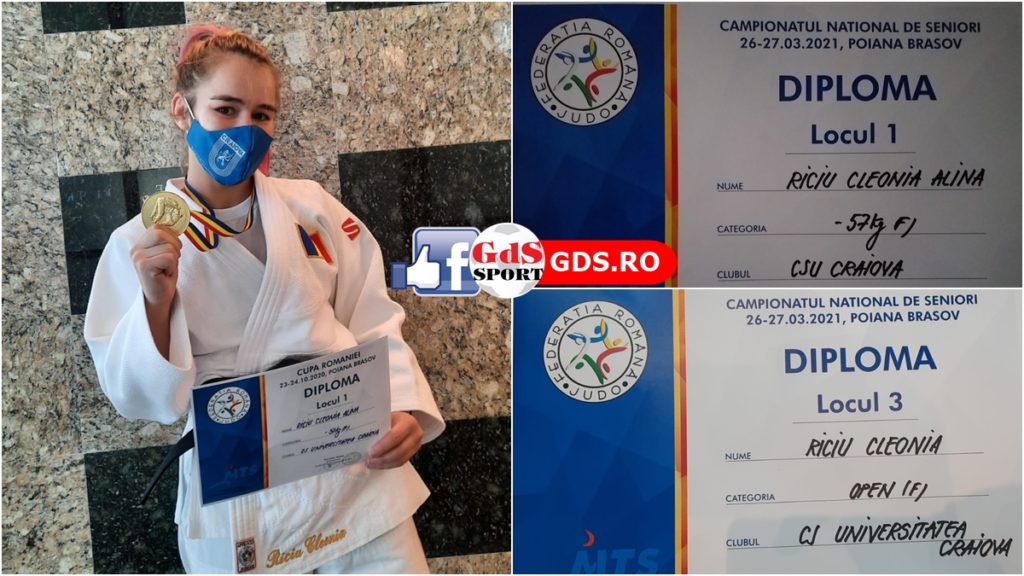 Judo / Cleonia Riciu (CSU Craiova), medaliată cu aur la CN de Seniori
