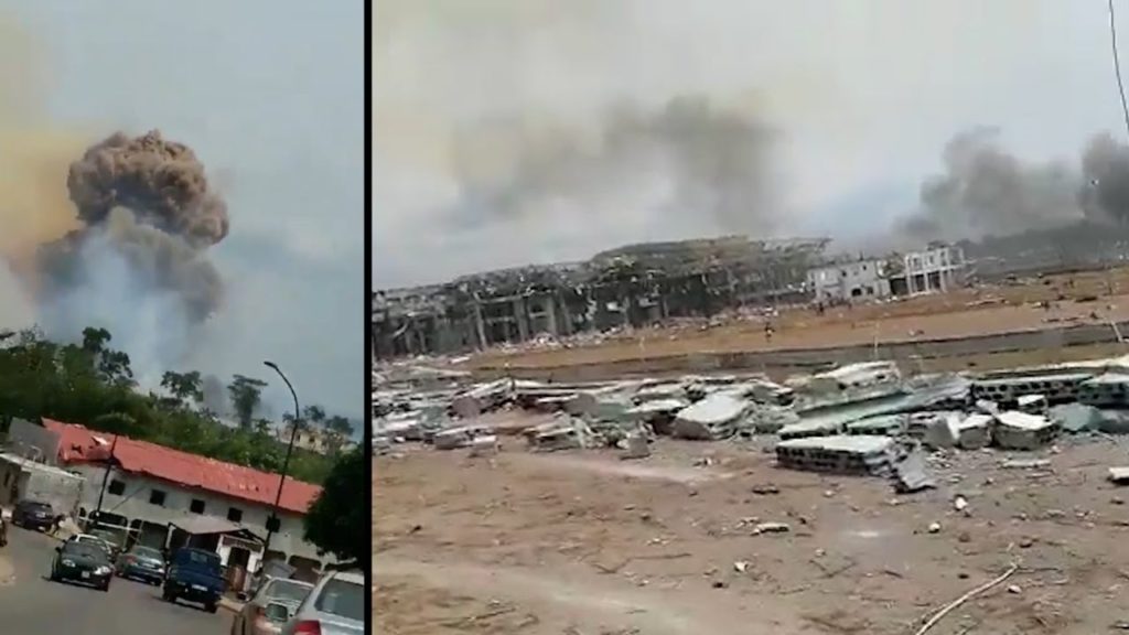 Catastrofă: Patru explozii au ras cartiere întregi şi au făcut sute de victime