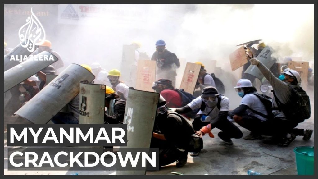 (VIDEO): Cel puțin 18 protestatari au fost uciși în Myanmar