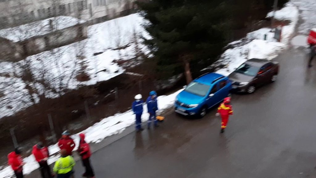 (VIDEO) Incendiu la Spitalul de Psihiatrie din Cavnic