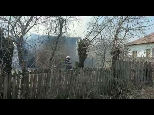 VIDEO: Incendiu într-o localitate din Olt
