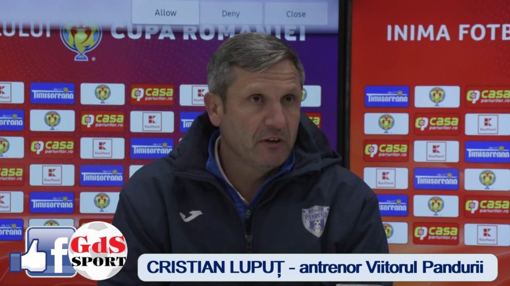 Cupa României / Cristian Lupuț: „Băieții au încercat să se ridice la nivelul competiției“