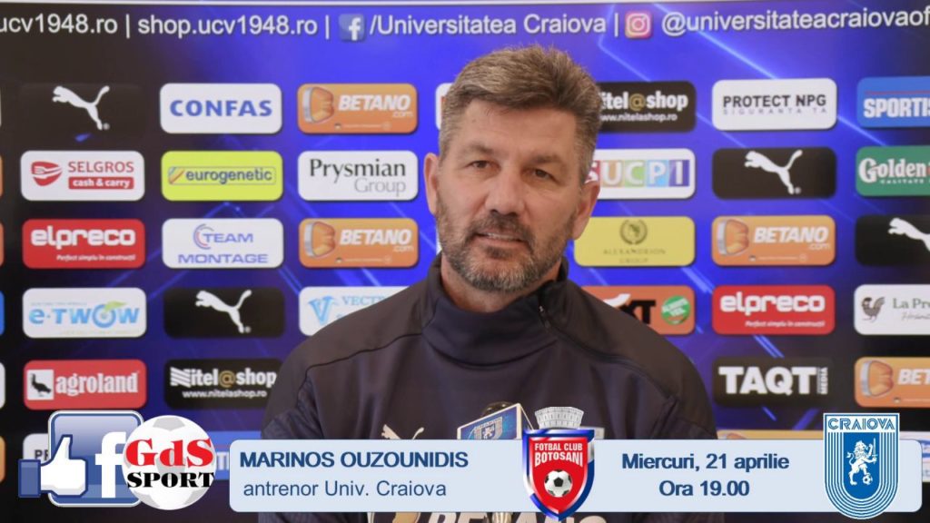 Marinos Ouzounidis, despre de meciul cu FC Botoşani: „Vom încerca să câştigăm“